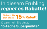 Top! Bis zu 15% Gutscheincode auf ausgewählte Kategorien bei Rakuten und 13x Superpunkte