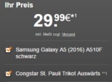 Congstar Allnet Flat + Samsung Galaxy A5 (2016) A510F + St. Pauli Trikot für nur 20,- Euro monatlich und einmalig 29,99 Euro Zuzahlung