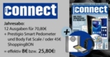 Jahresabo der Zeitschrift „Connect“ + Prestigio Smart Pedometer & Body Fat Scale für zusammen 70,80 Euro!
