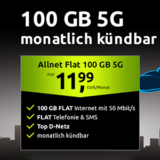 Endet bald: Crash 5G Allnet-Flat mit 100 GB im Vodafone-Netz für 11,99€ mtl. – monatlich kündbar!