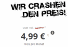 CRASH Smartphone Flat 2000 mit 2GB Daten und 100 Inklusivminuten für nur 4,99 Euro monatlich
