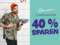 Crocs Onlineshop: 2 Paar Crocs kaufen und 40% sparen