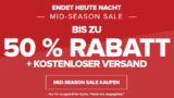 Bis zu 50% Rabatt im Mid-Season Sale + kostenloser Versand im Crocs Onlineshop