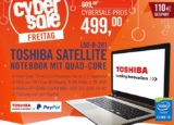 Toshiba Satellite L50-B-281 Notebook mit i5 Prozessor und Full HD Display für nur 499,- Euro inkl. Versand