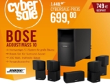 Cybersale! BOSE Acoustimass 10 Home Cinema Speaker System Series IV Schwarz für nur 699,- Euro inkl. Versand