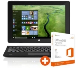 TrekStor SurfTab twin 10.1 2in1 WiFi 32 GB mit Win 10 in Schwarz + Office 365 Personal für nur 159,- Euro inkl. Versand