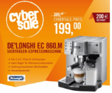 [CYBERPORT.DE] DeLonghi EC 860.M Espressomaschine für nur 199,90 Euro inkl. Versand!