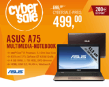 [CYBERPORT] Cyber Sale! Asus K75 / A75VJ-TY111H Multimedia-Notebook mit Windows 8 für nur 499,- Euro inkl. Versand