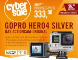 Cybersale: GoPro HERO4 Silver 4K Action Cam für nur 333,- Euro inkl. Versand