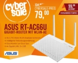 ASUS RT-AC66U WLAN Router (1300MBit + 450MBit Dualband) in Weiß für nur 79,- Euro inkl. Versand