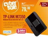 Cybersale: TP-LINK M7350 4G LTE / 3G UMTS Mobiler WLAN Hotspot Router für nur 79,- Euro inkl. Versand
