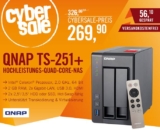 Cybersale: QNAP TS-251+ NAS System 2-Bay TS-251+-2G (2GB RAM) für nur 269,90 Euro inkl. Versand