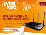 [CYBERPORT] Cybersale! TP-LINK Archer C7 AC1750 Dualband WLAN-ac Gigabit Router + WLAN Repeater für nur 79,90 Euro inkl. Versand