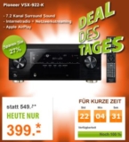 [D-LIVING.DE] Pioneer 7.2 Heimkinoreceiver VSX-922-K in schwarz für nur 399,- Euro inkl. Versandkosten!