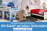 20% Rabatt auf online+ Kindermöbel im Dänischen Bettenlager