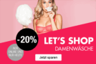 20% Rabatt auf Damen-Wäsche im Galeria Kaufhof Onlineshop