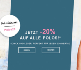 20% auf alle Poloshirts im Daniel Hechter Onlineshop