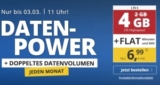 PremiumSIM LTE Allnet-Flat S mit 4 GB Datenvolumen für mtl. 6,99 Euro – monatlich kündbar!