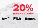 Deichmann: 20% Rabatt auf Adidas / Nike / FILA / Bench / Skechers