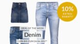 Bis Sonntag: Engelhorn Weekly Deal mit 10% Extra-Rabatt auf Denim!