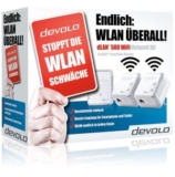 Wieder da! Devolo dLAN 500 WiFi Network Kit mit 3 Powerline-Adaptern für nur 99,90 Euro inkl. Versand