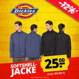 Dickies Core Everyday Herren Softshelljacke (S-2XL) für 29,95€ inkl. Lieferung