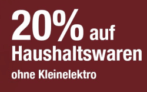 Galeria Dienstagsangebot: 20% Rabatt auf Haushaltswaren ohne Kleinelektro