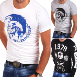 Diesel T-Shirt oder Longsleeve in verschiedenen Farben für nur 24,90 Euro