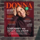 Miniabo der Zeitschrift Donna mit 6 Ausgaben für 22,20 Euro und dazu 20,- Euro Verrechnungsscheck als Prämie
