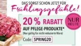 20% Rabatt auf Pflegeprodukte im Douglas Online-Shop