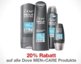 20% Sofortrabatt auf alle Dove Men+Care-Artikel