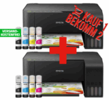 Knaller! 2x Epson EcoTank ET-2710 Tintenstrahl-Multifunktionsgerät für nur 299,- Euro inkl. Versand