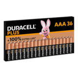 36er-Pack Duracell Plus AAA Batterien ab nur 23,36€ (statt 32€) – Prime