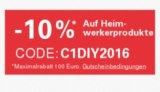 Nur heute und morgen! 10% Gutschein auf Heimwerkerprodukte bei Ebay!