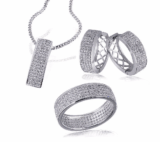 [EBAY WOW #3] Goldmaid Damenring, Collier oder Creolen aus Sterlingsilber 925 mit Zirkonia für 39,99 Euro inkl. Versand