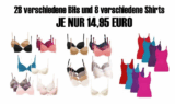 [EBAY WOW! #4] 28 verschiedene Triumph und Sloggy Bügel BHs und 8 verschiedene Triumph Damen Shirts für je nur 14,95 Euro!