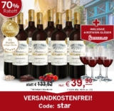 Prooost! 8 Flaschen des 5x in Folge goldprämierten Château Brugayrole + 4 Gläser für nur 39,90 Euro inkl. Versand
