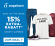Engelhorn Sports Weekly Deal mit 15% Rabatt auf über 2.600 ausgewählte Sportartikel