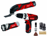 Top! EINHELL Maschinen-Set T-TK 12 Li mit 2 x 1,3 Ah Li-Ion Akkus für 59,99 Euro