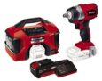 Einhell Power X-Change Akku-Schlagschrauber + 2,5 Ah Li-Ion Akku & Hybrid-Kompressor für nur 129€