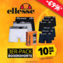 3er-Pack ellesse Owen Herren Boxershorts (4 Farben, S-XL) für nur 15,94€ (statt 22€)