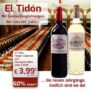 12 Flaschen VdT Castilla – Casa del Valle – El Tidón Tempranillo oder Cabernet Sauvignon für je nur 52,83 Euro
