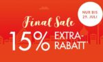 Knaller! Final Sale bei Engelhorn mit bis zu 70% Rabatt + dazu 15% Extra-Rabatt auf reduzierte Artikel