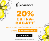 Engelhorn Weekly Deal: 20% Rabatt auf über 11.700 Produkte im Sports- & Fashion-Shop