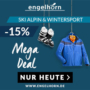 15% Extra-Rabatt auf Ski Alpin und Wintersport