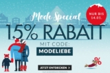 Knaller! Satte 15% zusätzlichen Rabatt auf viele Artikel – auch auf reduzierte – im Engelhorn Flashsale