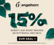 15% Rabatt auf Topmarken als engelhorn Fashion & Sports Exclusive Deal