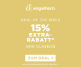 Letzter Tag: Engelhorn Fashion Weekly Deal: 15% Rabatt auf Kleider, Röcke, Chinos, Polos, uvm.