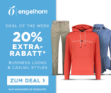 Engelhorn Fashion Weekly Deal mit 20% Rabatt auf Business Looks & Casual Styles