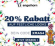 20% Extra-Rabatt auf viele festliche Looks im Engelhorn Onlineshop
